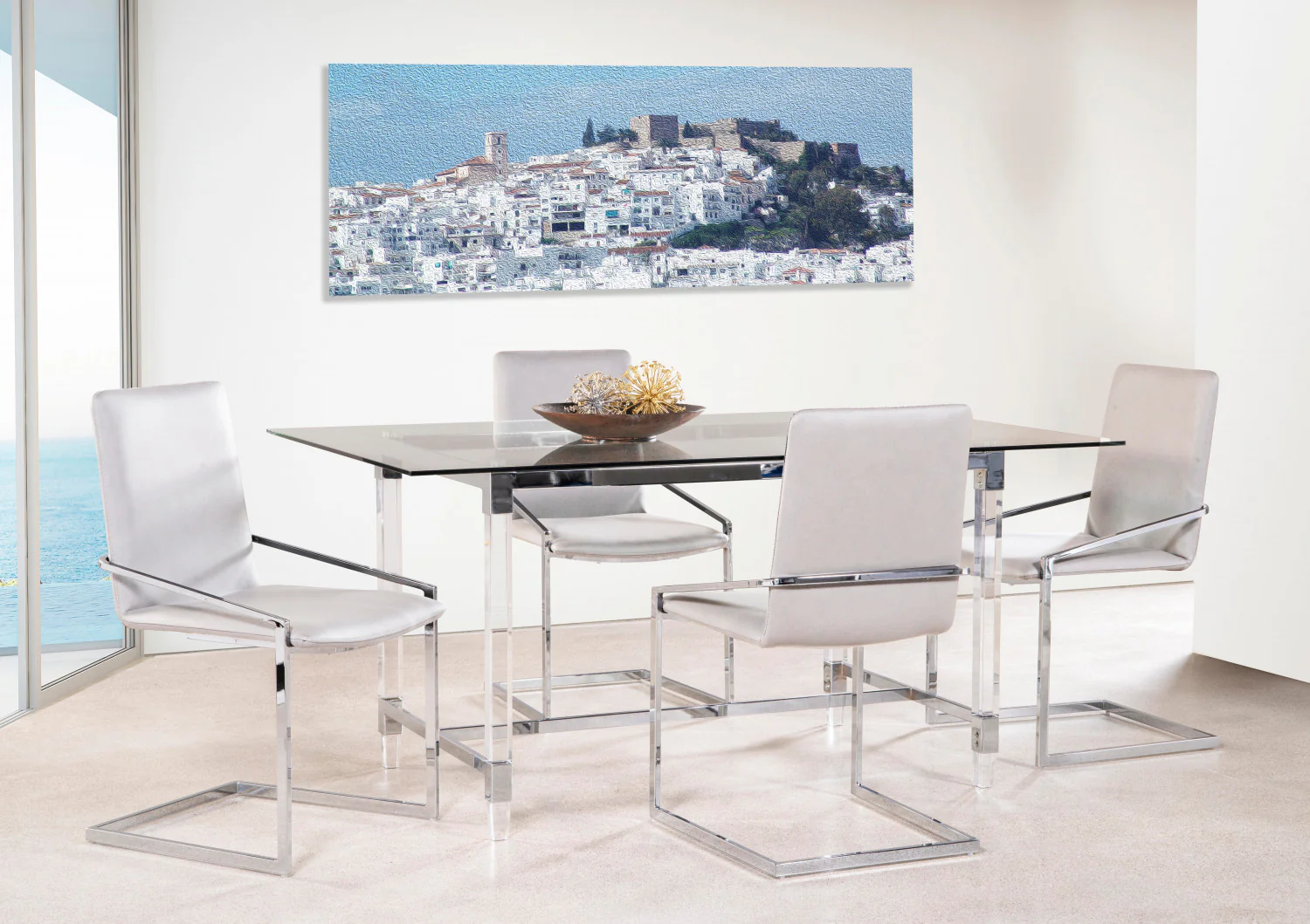 Ariya Dining Chair - White - Set Of Two - Image 3