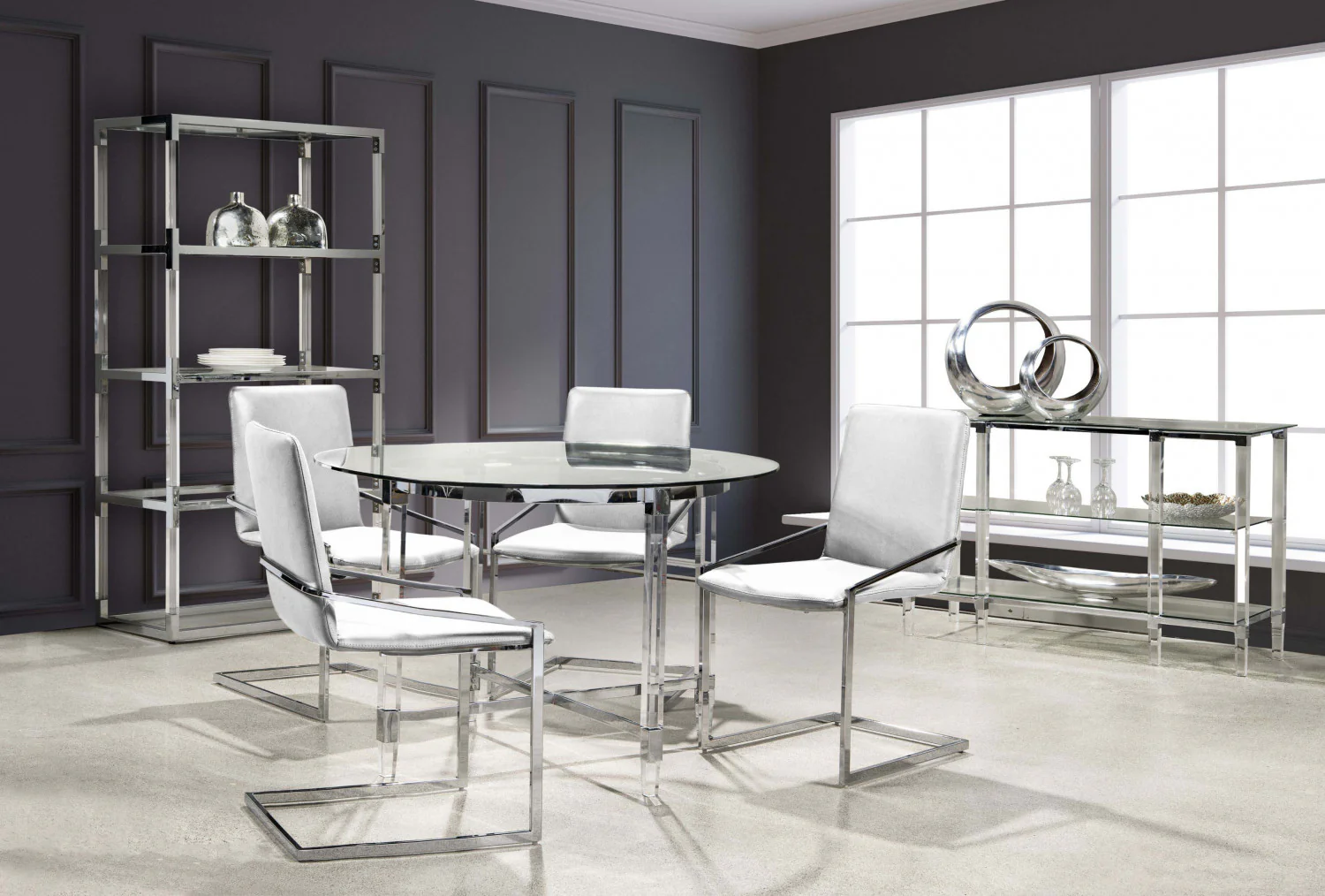 Ariya Dining Chair - White - Set Of Two - Image 5