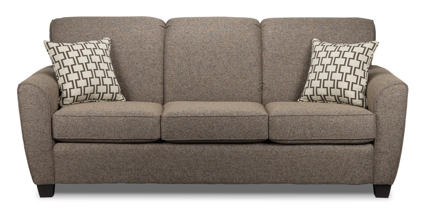 Ashby Queen Sofa Bed - Brown - Image 3