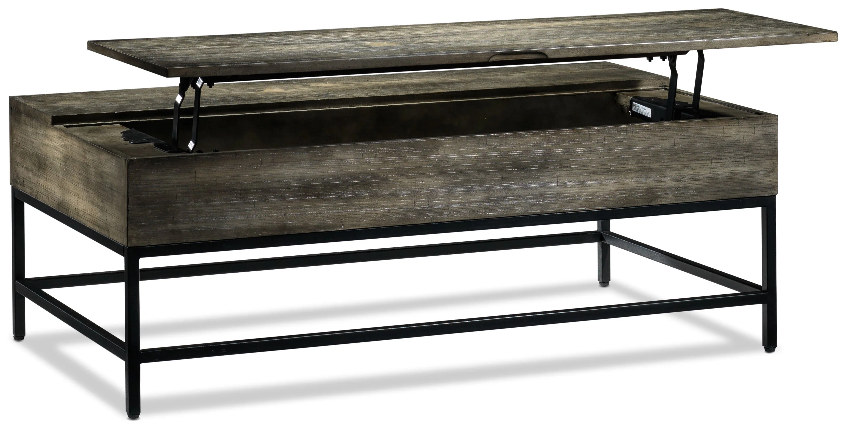 Asher 48" Lift-Top Coffee Table - Grey - Image 3