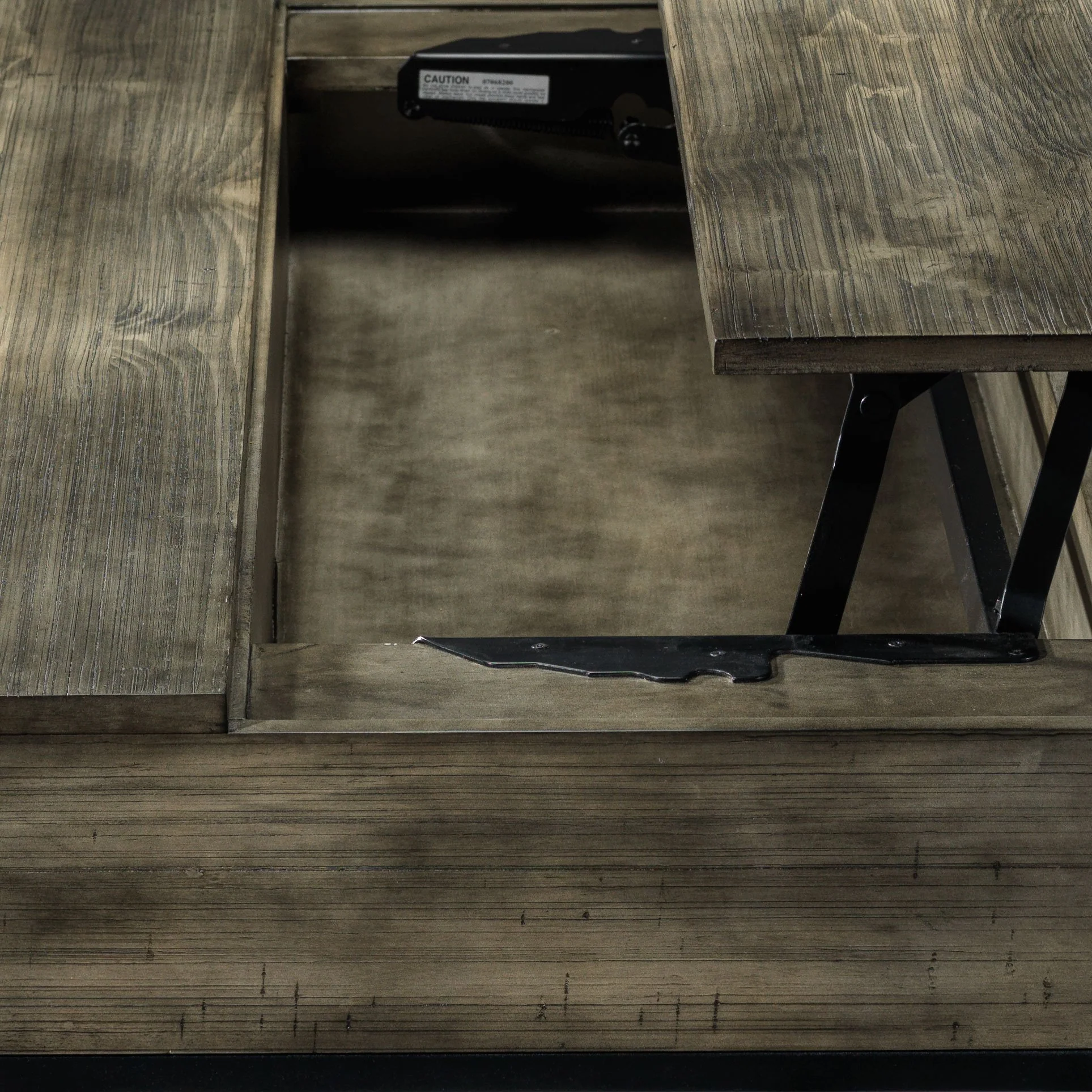 Asher 48" Lift-Top Coffee Table - Grey - Image 6