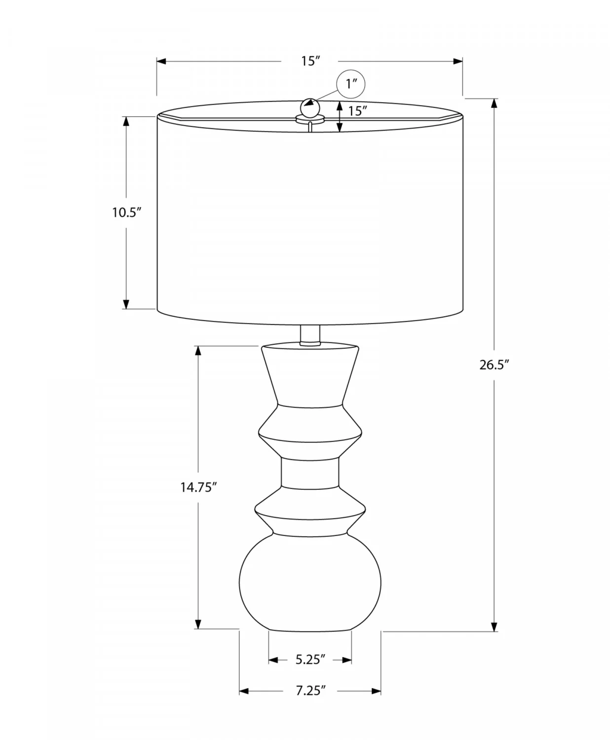 Ashton Table Lamp - Black - Image 3