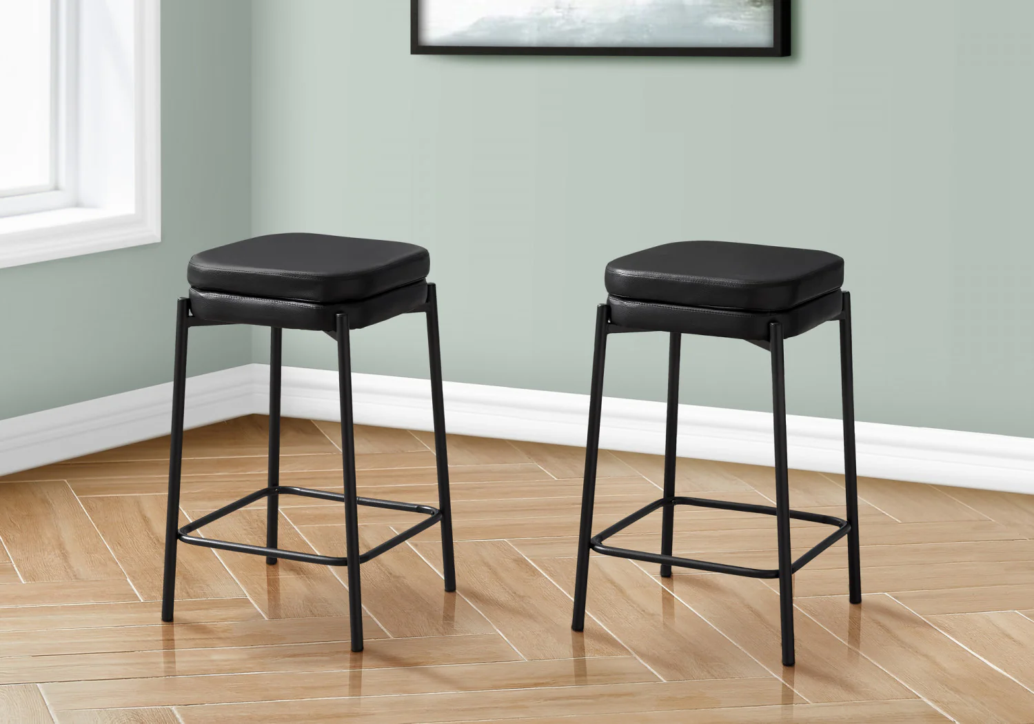 Aspen Counter Stool - Black - Set Of Two - Image 2