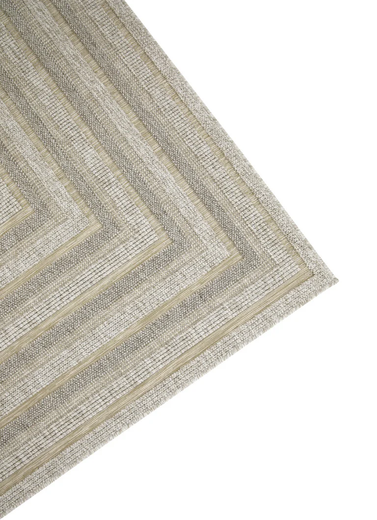 Assia Rectangles Outdoor Rug - 6' x 9' - Beige - Image 2