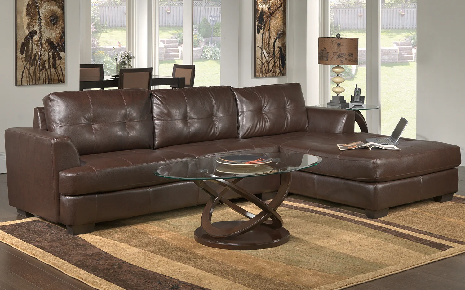 Atomic 26" End Table - Brown Cherry - Image 5