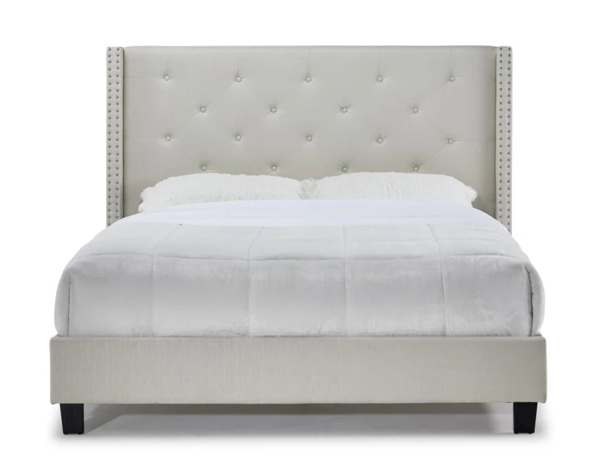 Audrey 3-Piece Queen Bed - Beige - Image 3