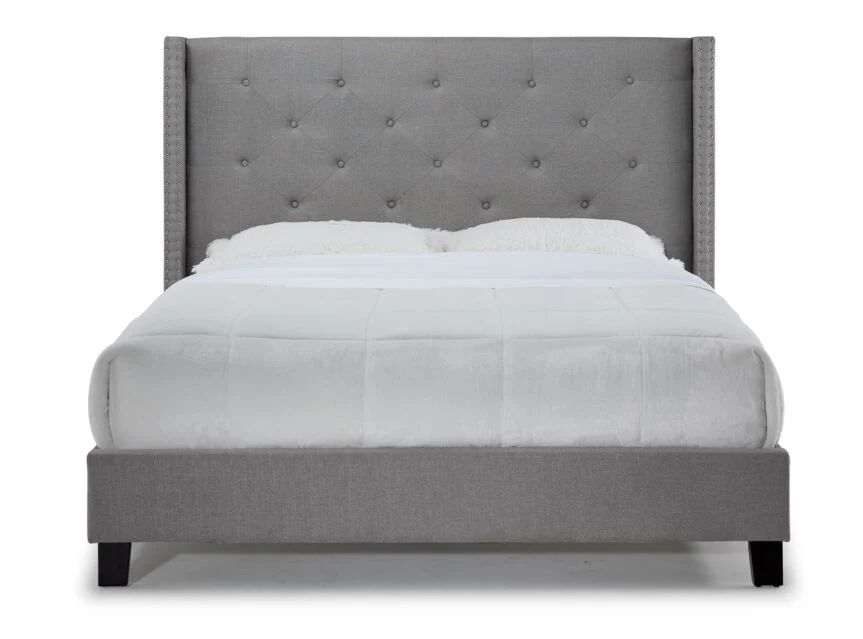 Audrey 3-Piece Queen Bed - Grey - Image 3