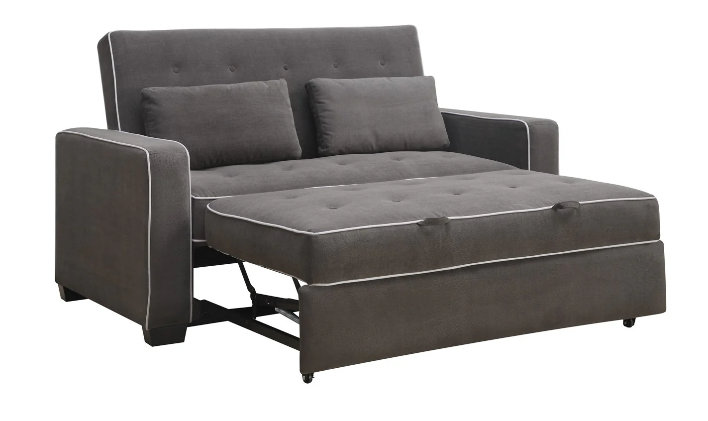 Augustine Sofa with Queen Size Pop-Up Bed - Grey - Image 3