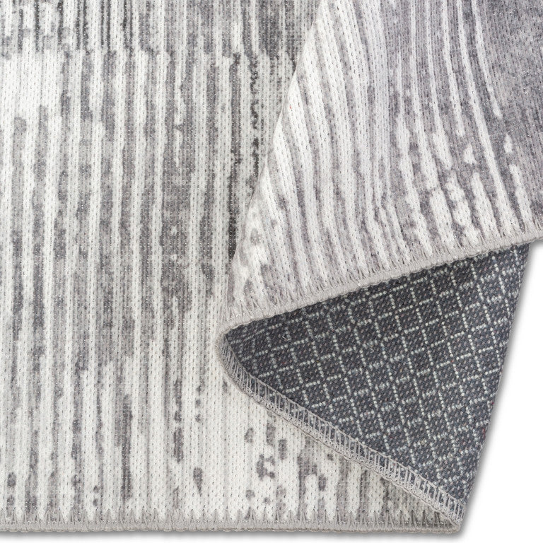 Aura Geometric Rug - 6' x 9' - Black/Grey - Image 4