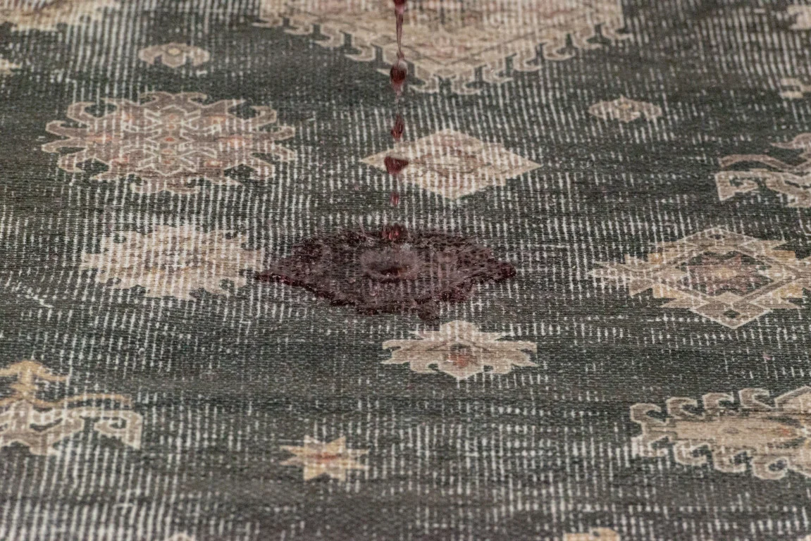 Aura Traditional Rug - 6' x 9' - Charcoal/Cream - Image 5