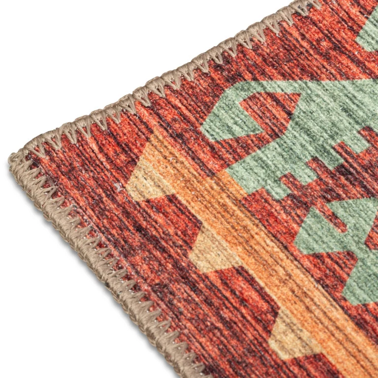 Aura Tribal Rug - 5' x 7' - Multi-Colour - Image 3