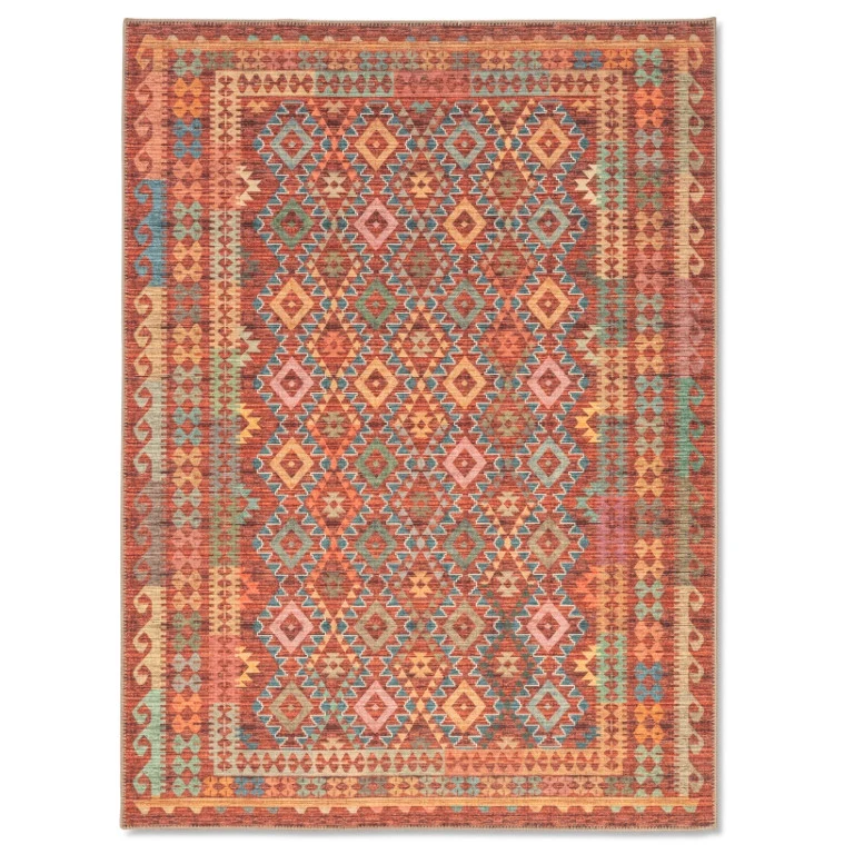 Aura Tribal Rug - 8' x 10' - Multi-Colour