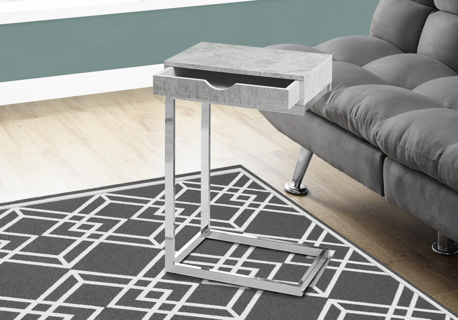 Auron Side Table - Grey - Image 2