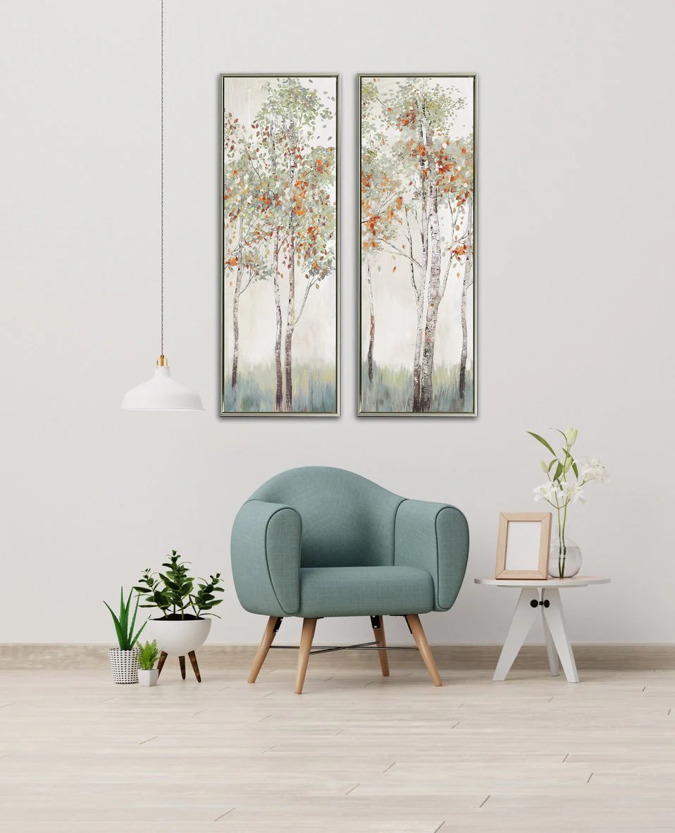 Autumn Gathering I Wall Art - Multi-Colour - 16 X 48 - Image 2