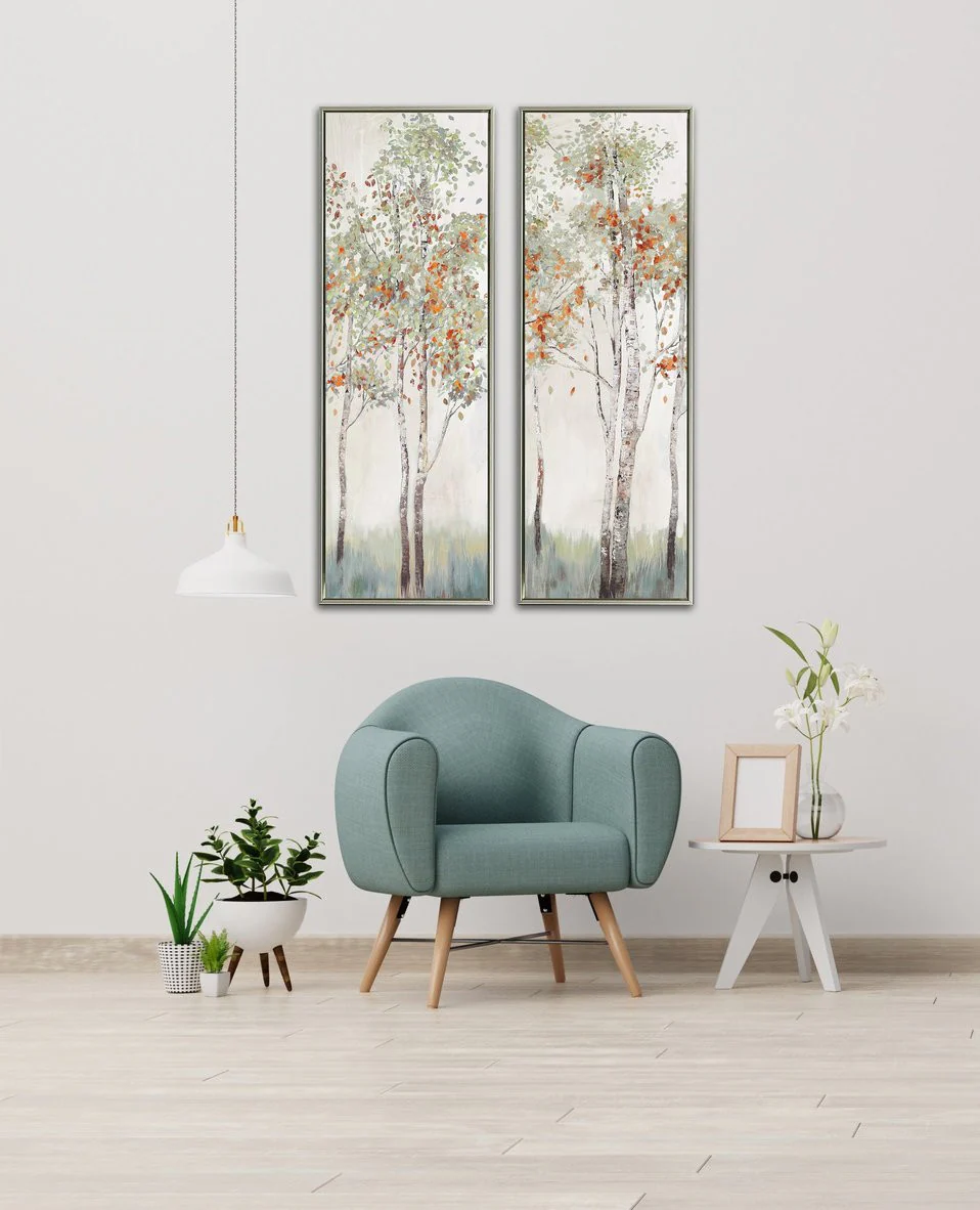 Autumn Gathering II Wall Art - Multi-Colour - 16 X 48 - Image 2