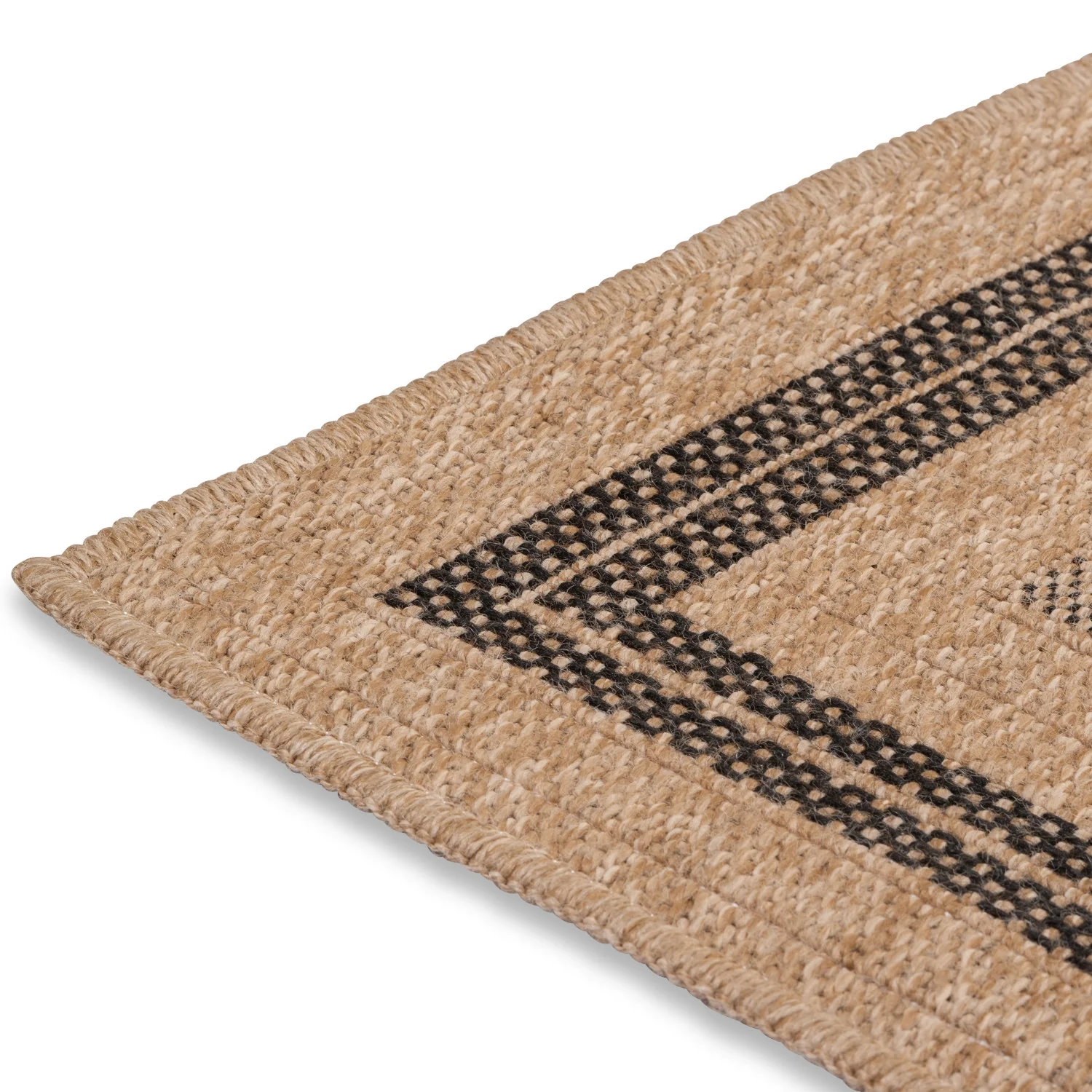 Avanos Bohemian Indoor/Outdoor Rug - 8' x 10' - Beige/Black - Image 4