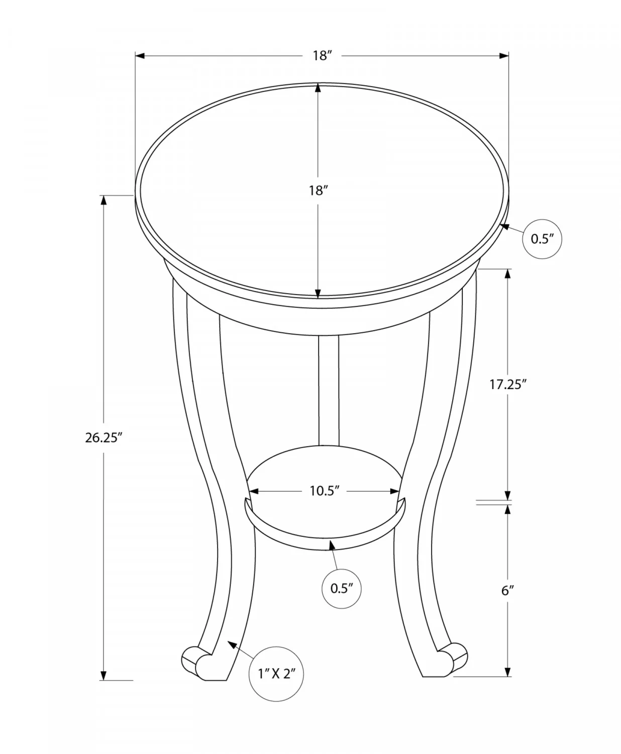 Aven Side Table - Walnut - Image 3