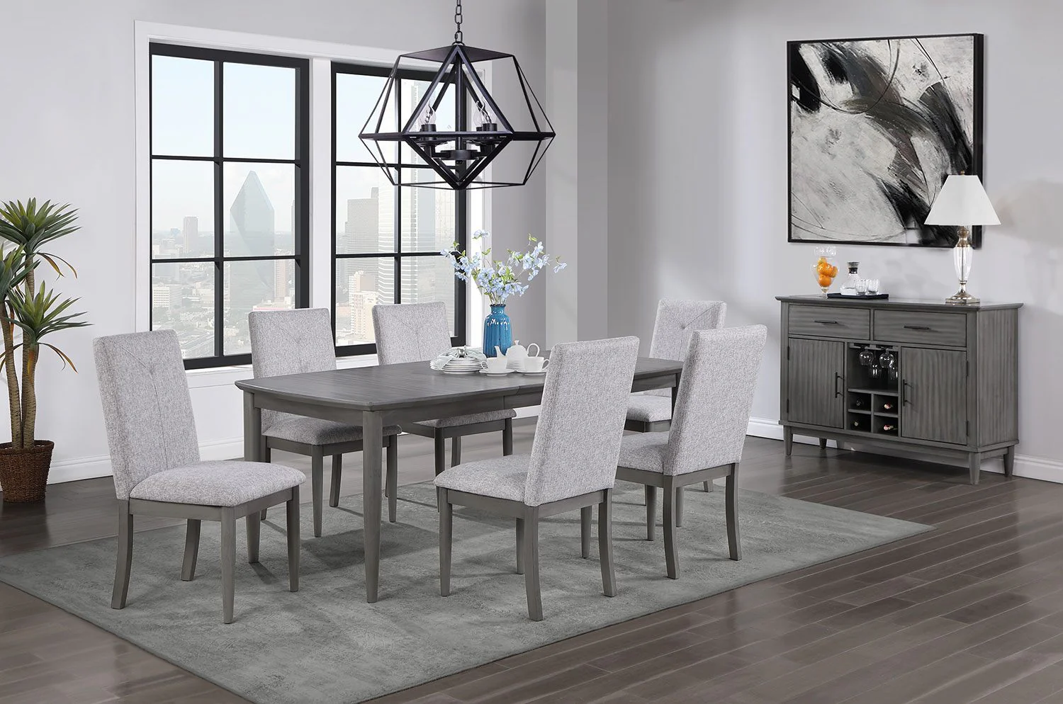 Ayana Extendable Dining Table - Grey - Image 2