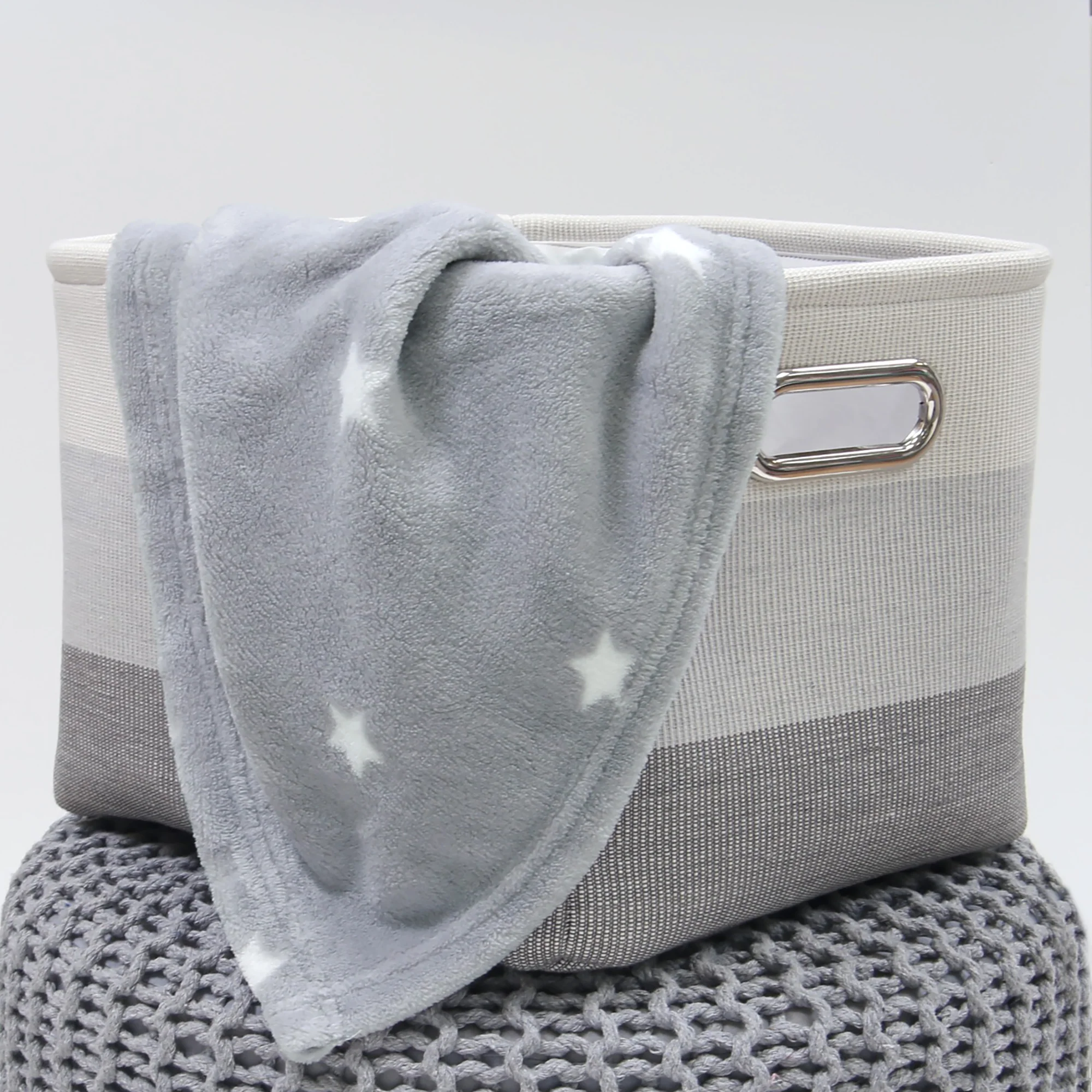 Baby Jungle Storage Basket - Grey Ombre - Image 3