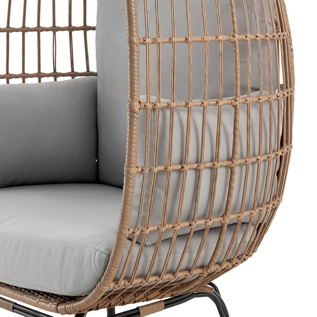 Baffin Indoor/Outdoor Egg Chair - Tan/Grey - Image 5