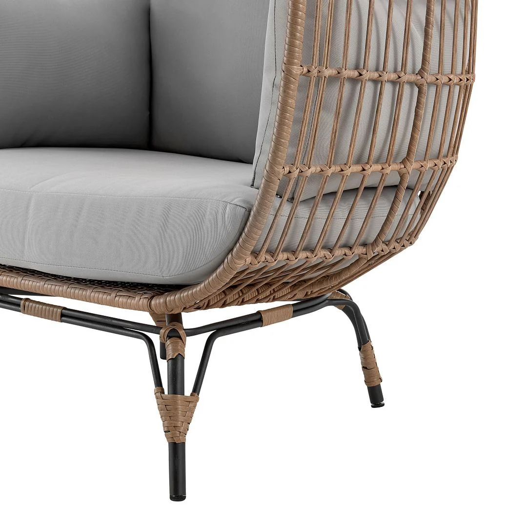 Baffin Indoor/Outdoor Egg Chair - Tan/Grey - Image 6