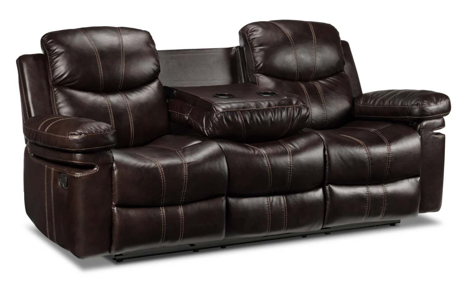 Barcelona Reclining Sofa - Brown - Image 5