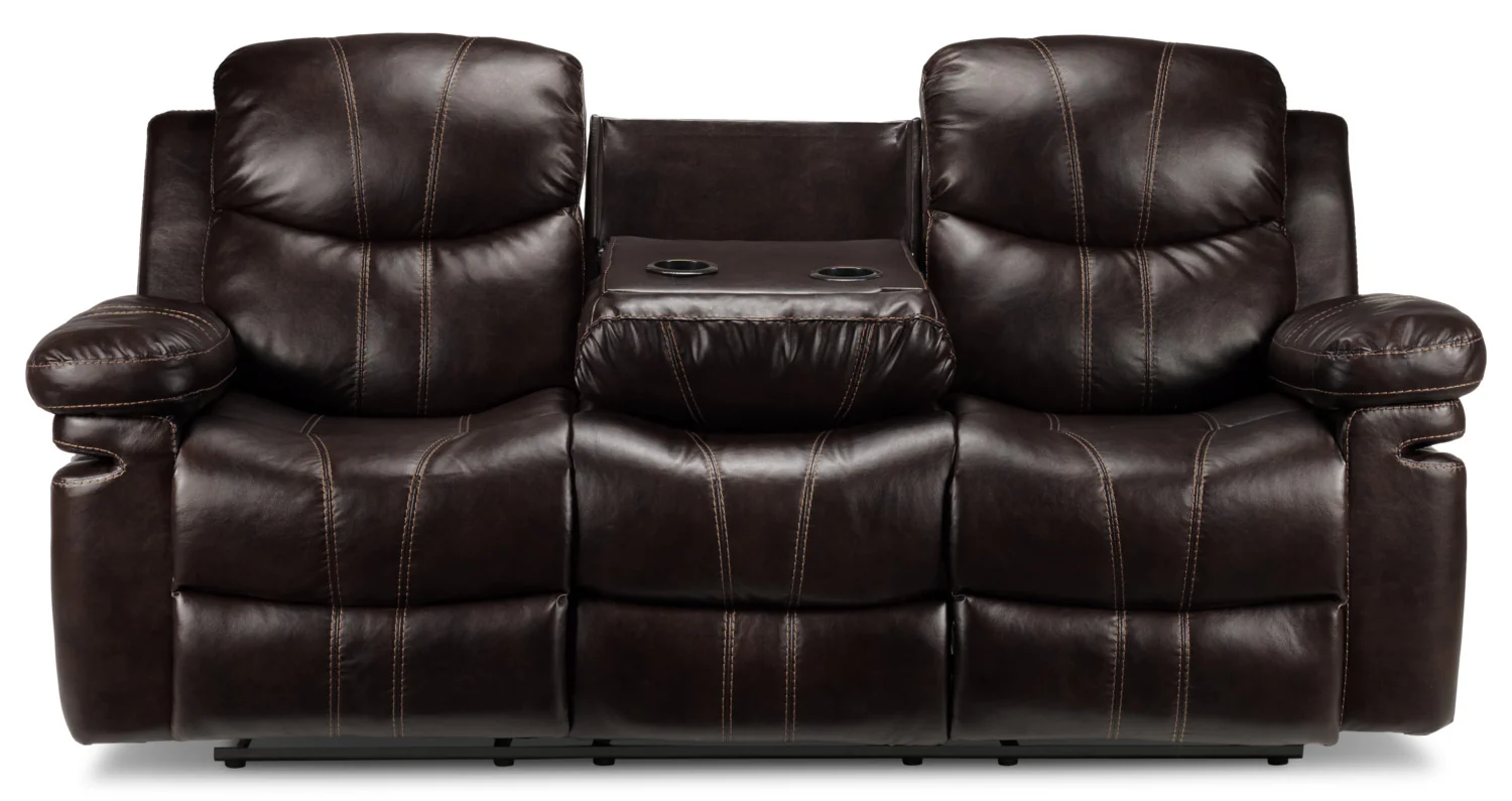 Barcelona Reclining Sofa - Brown - Image 6