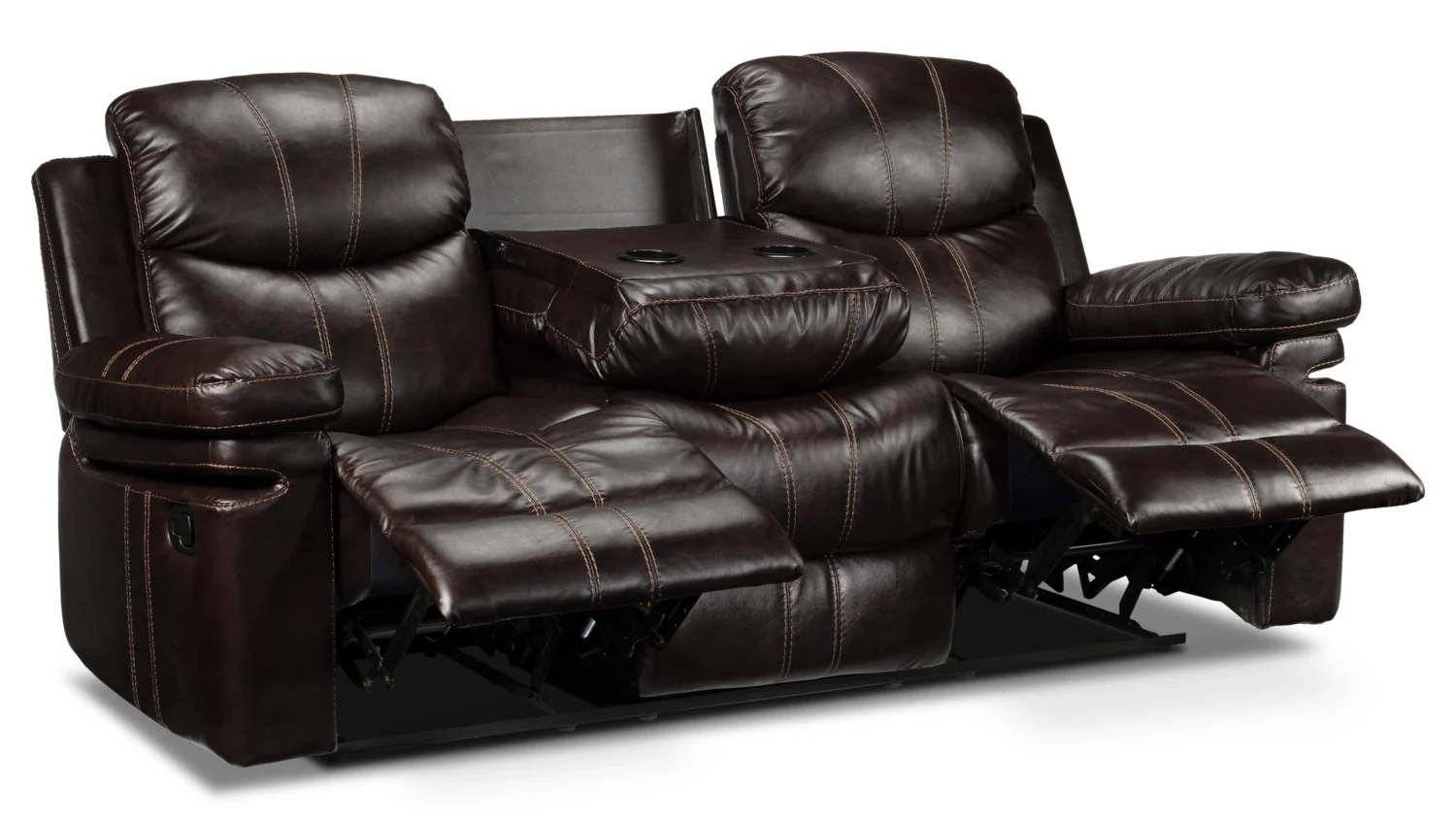 Barcelona Reclining Sofa - Brown - Image 7