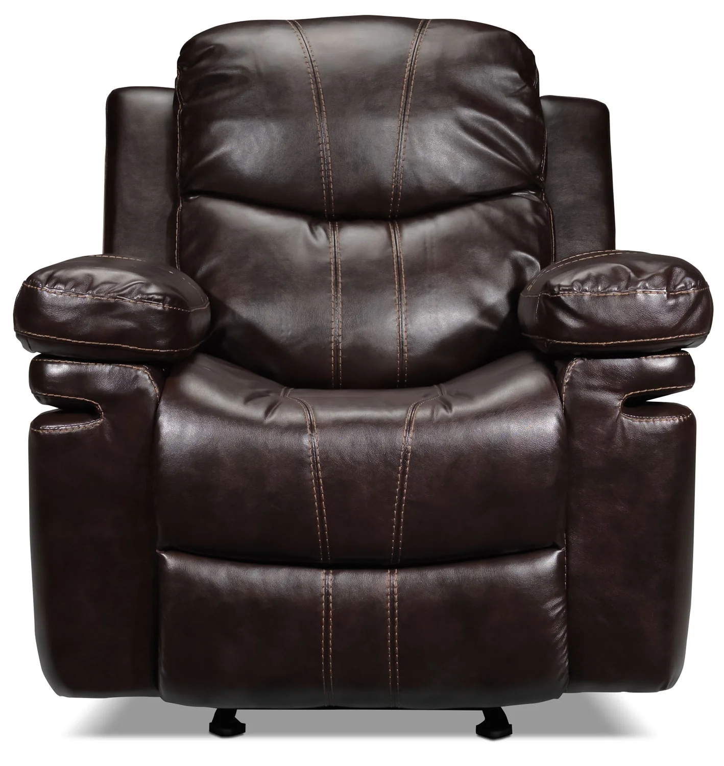 Barcelona Rocker Recliner - Brown - Image 3