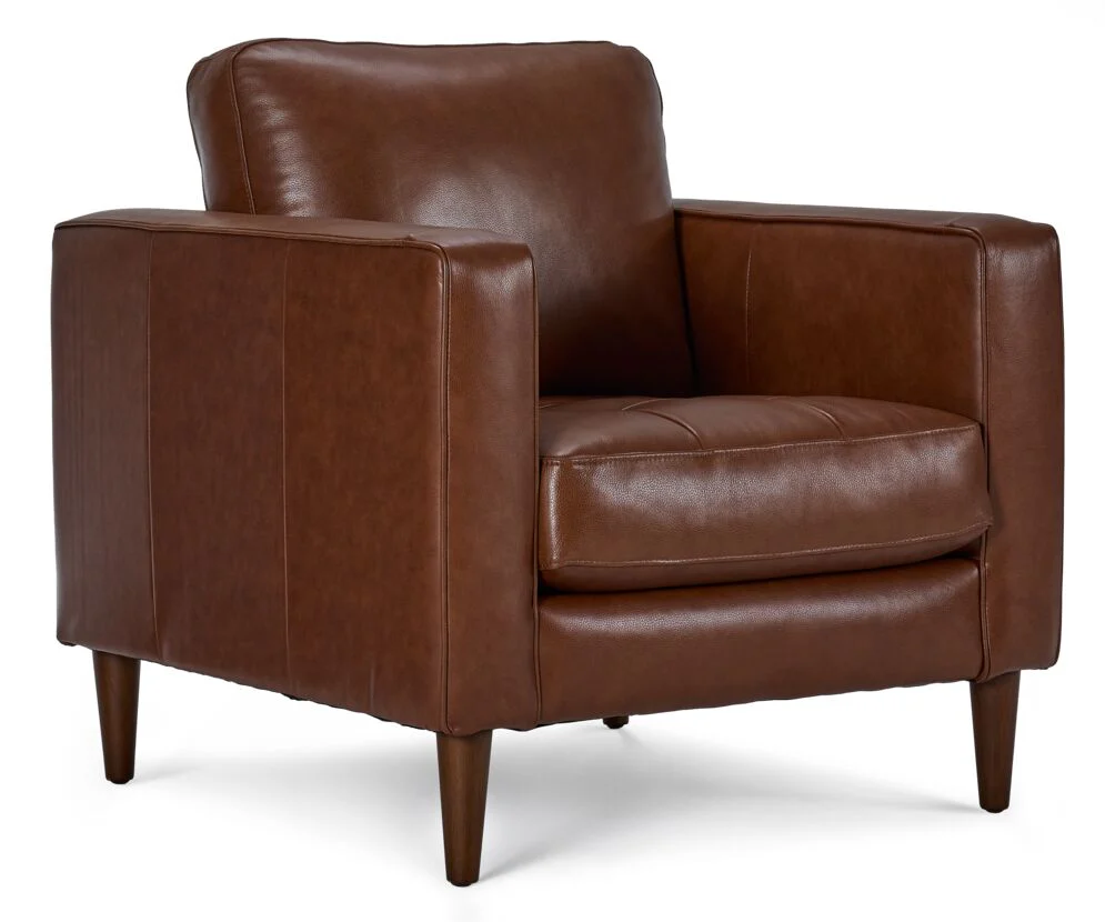 Bari Leather Sofa, Loveseat and Chair Set - Cobblestone - Image 4