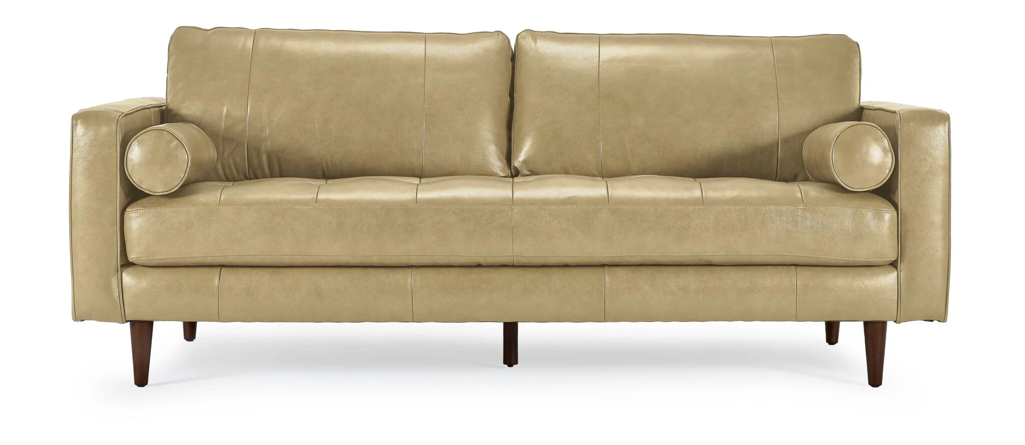 Bari Leather Sofa - Stone - Image 2