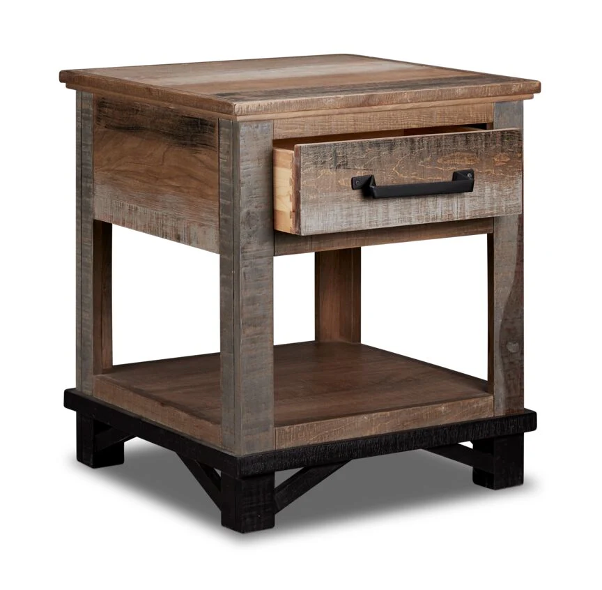 Baron End Table - Barnwood - Image 2