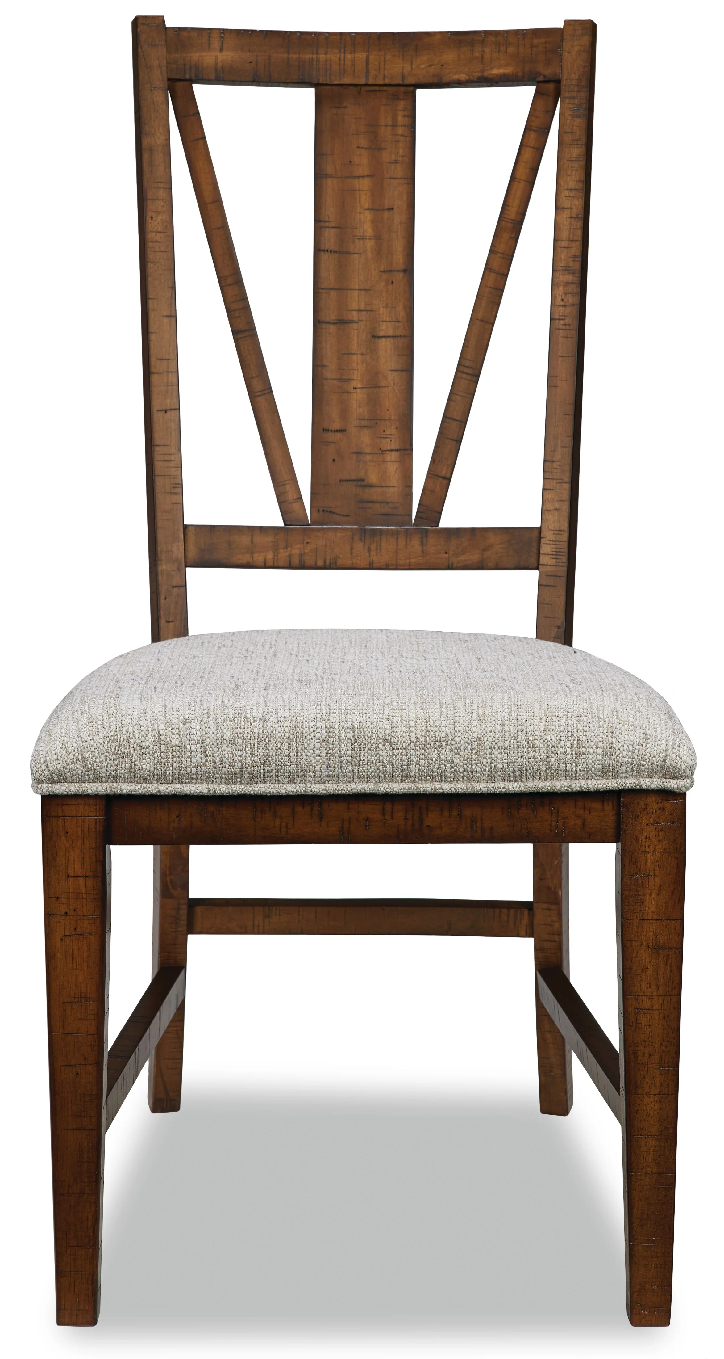 Bay Creek Dining Chair - Toasted Nutmeg, Fog Fabric - Image 2