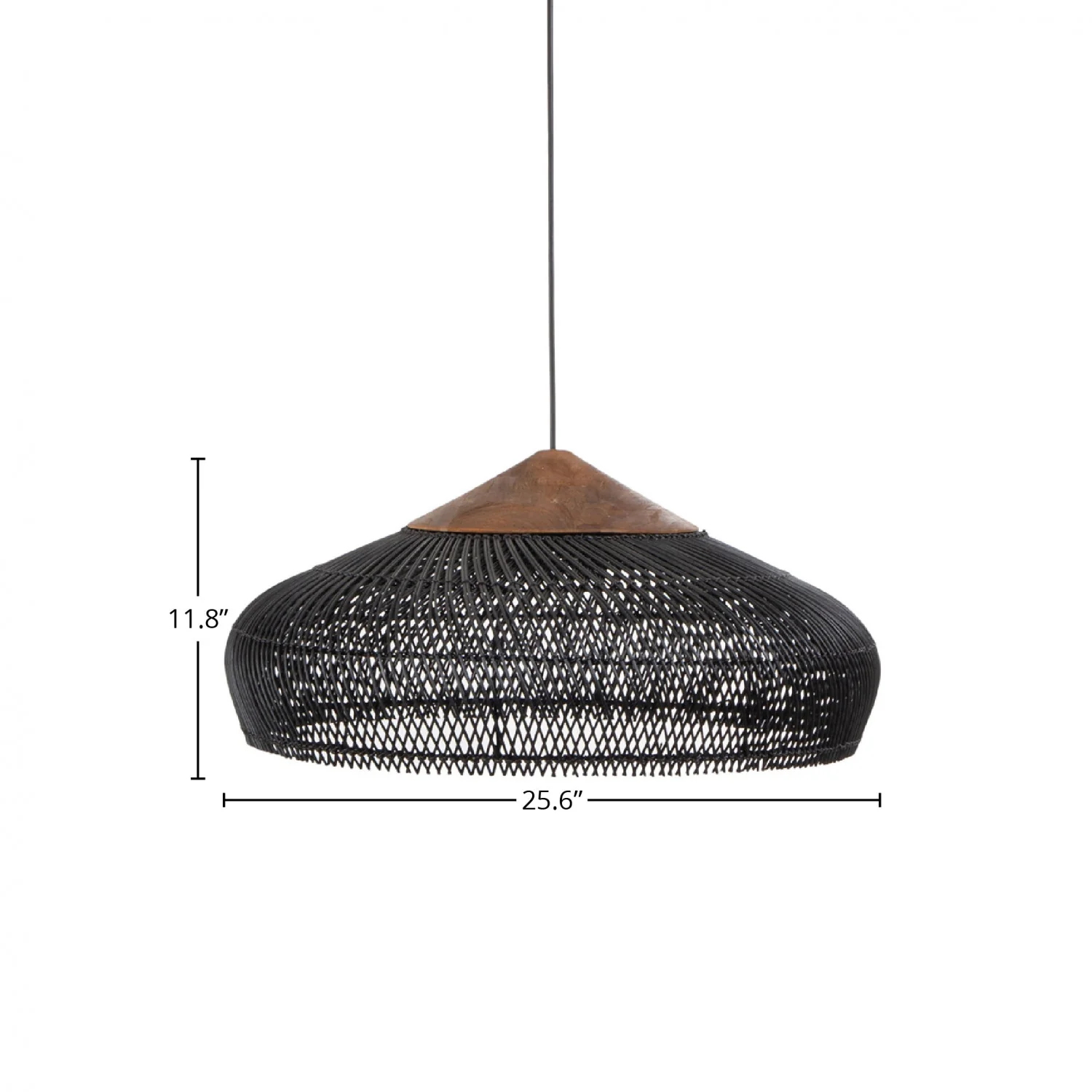 Bayan Banjo Pendant Large - Black - Image 3