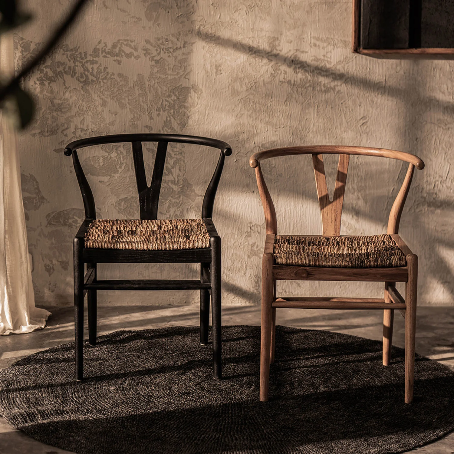 Bayan Caterpillar Twin Chair - Charcoal - Image 2