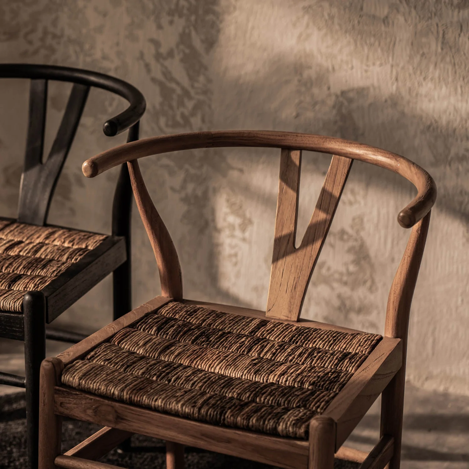 Bayan Caterpillar Twin Chair - Charcoal - Image 4