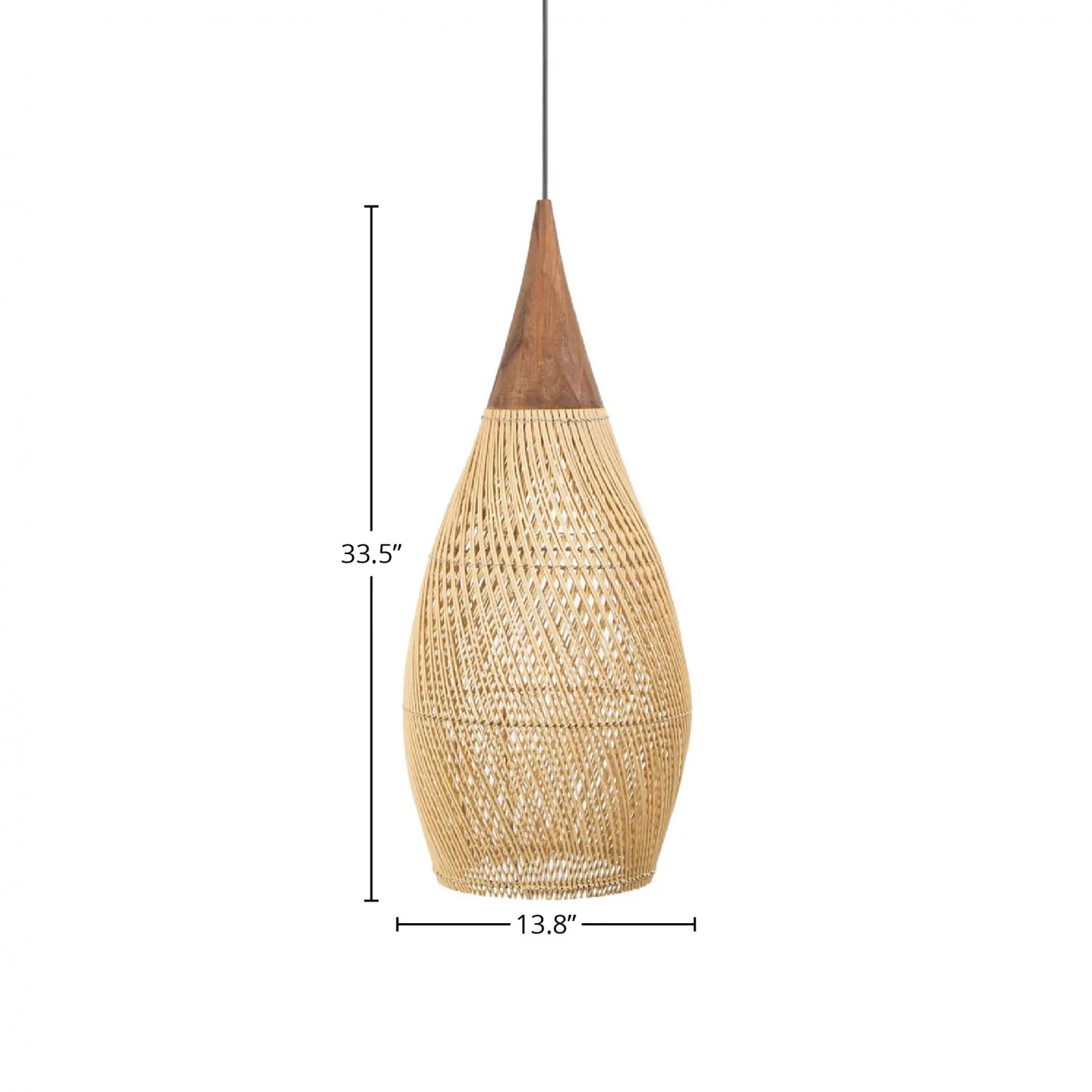 Bayan Horn Pendant Large - Natural - Image 2