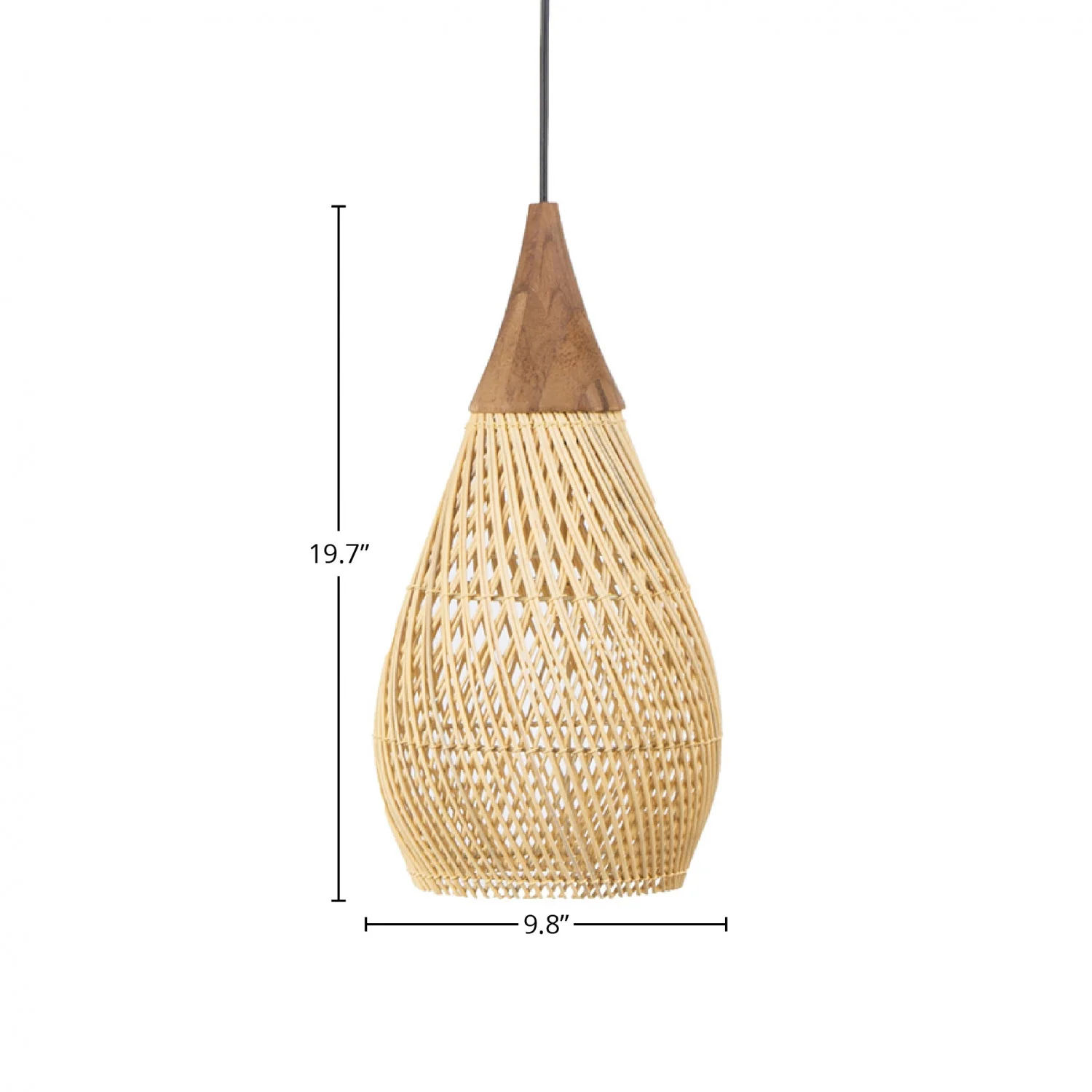 Bayan Horn Pendant Small - Natural - Image 2
