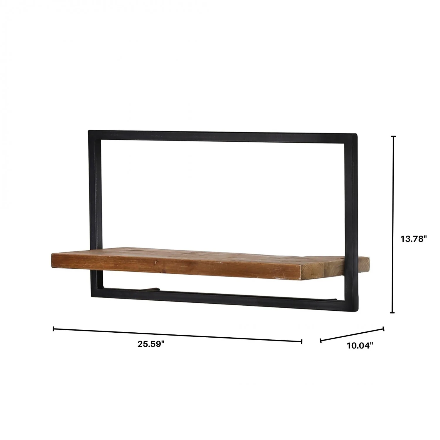 Bayan Metal Frame Wall Box I - Teak - Image 7