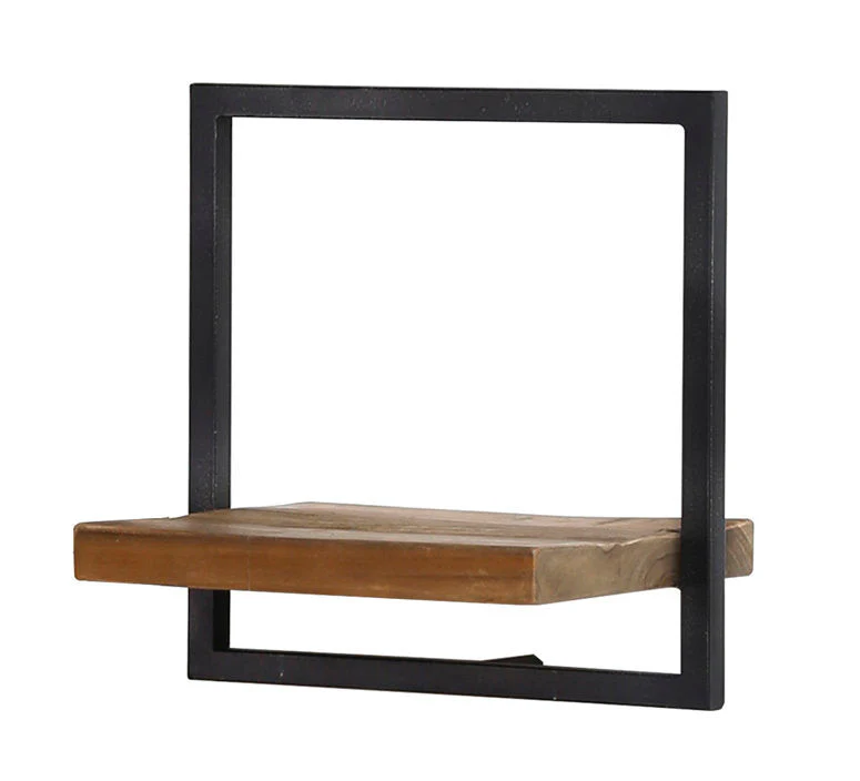 Bayan Metal Frame Wall Box II - Teak