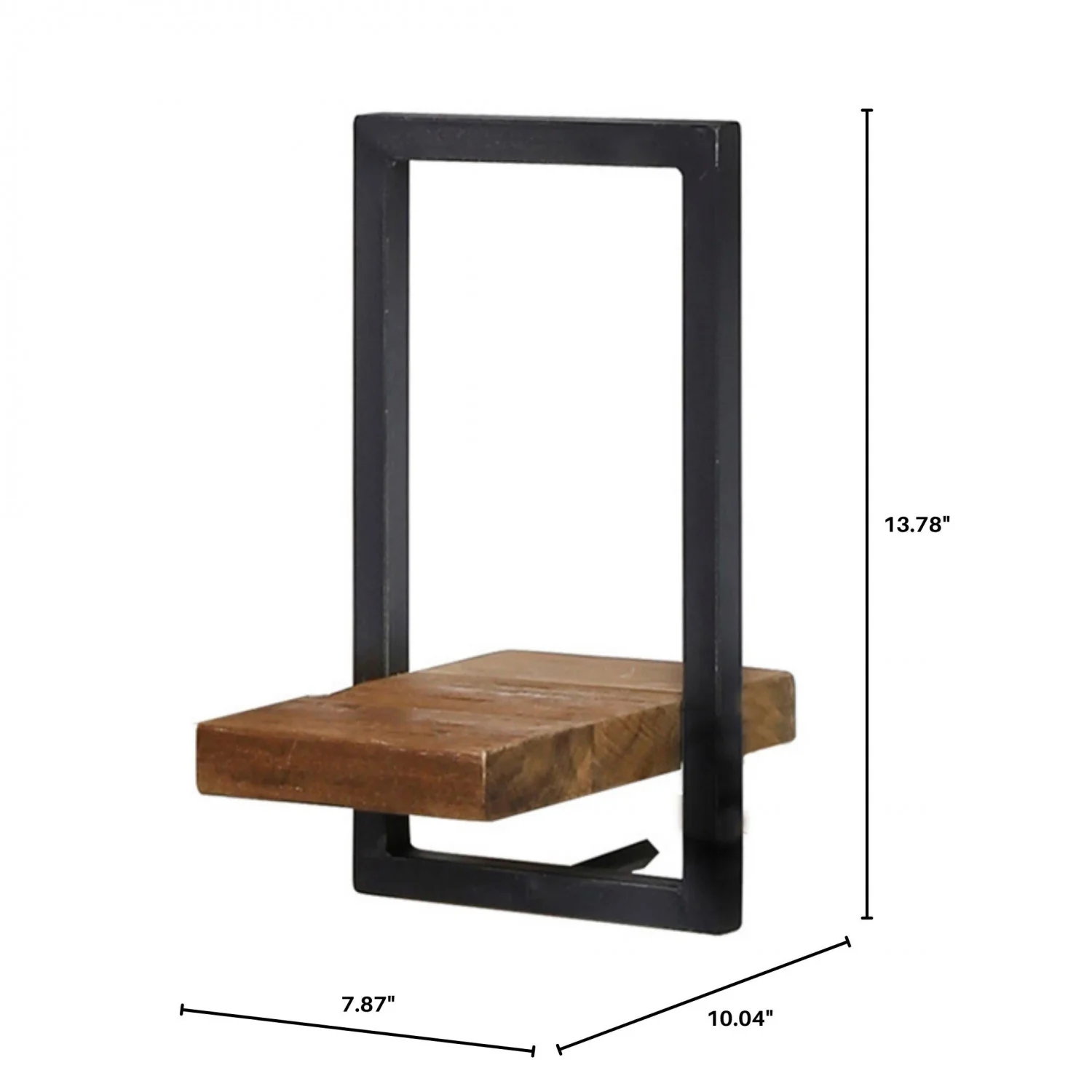 Bayan Metal Frame Wall Box V - Teak - Image 6
