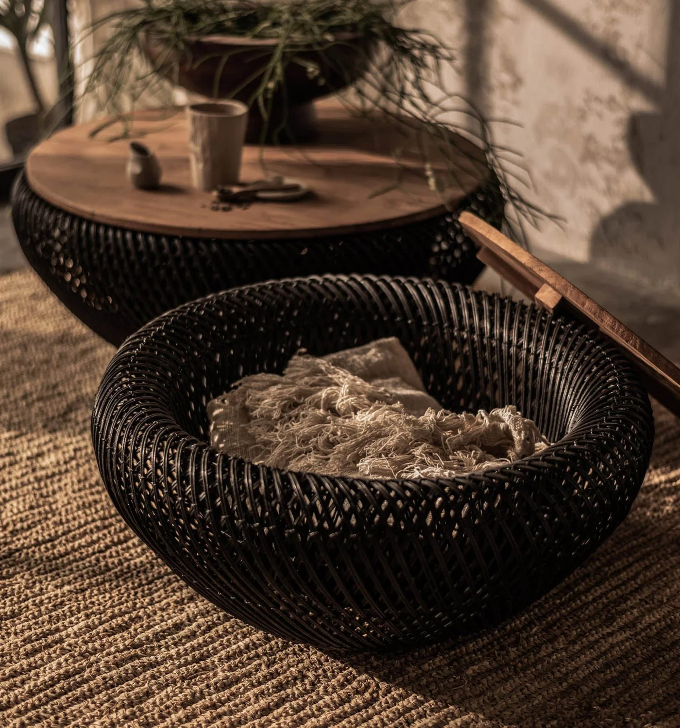 Bayan Wave Coffee Table - Black - Image 3