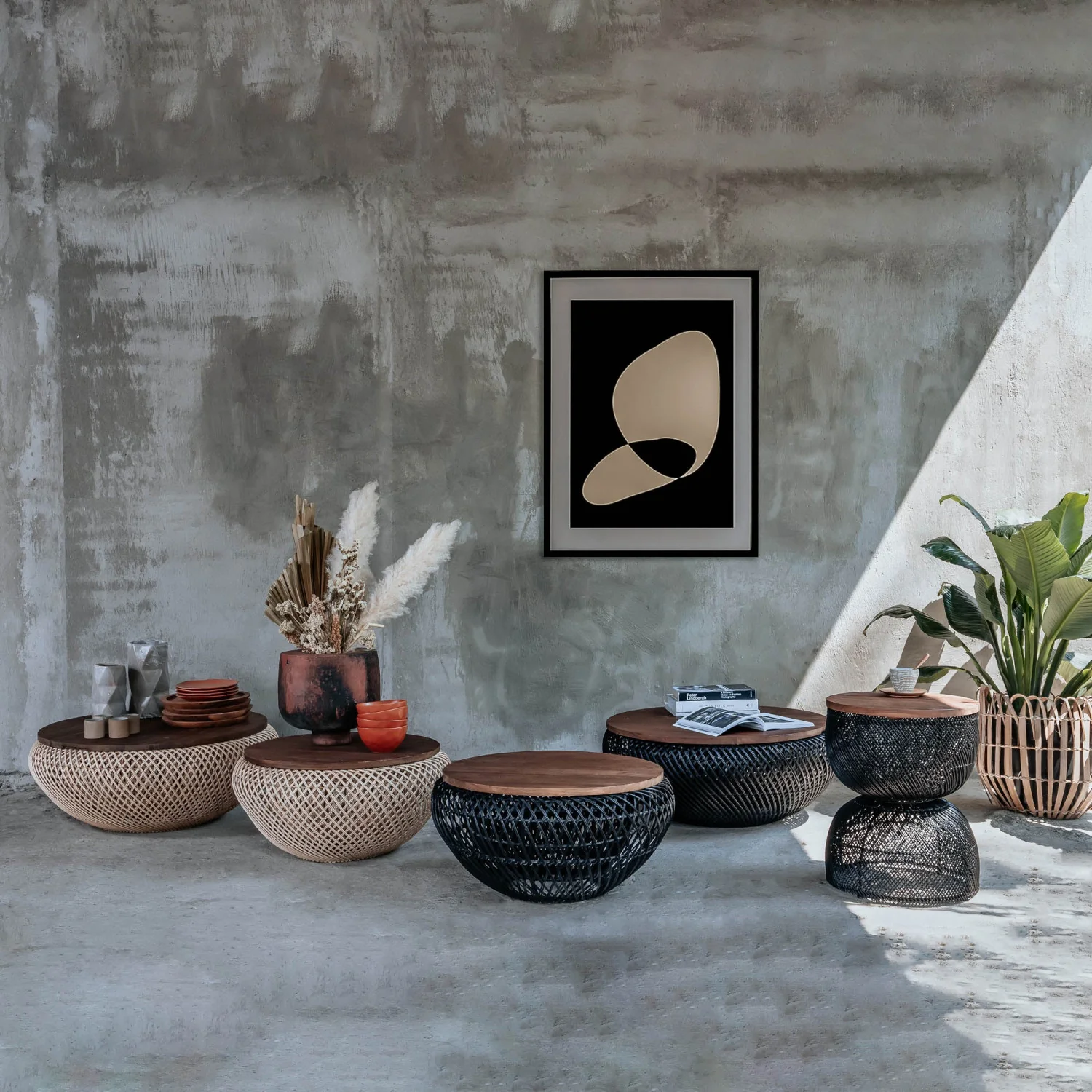 Bayan Wave Coffee Table - Black - Image 6