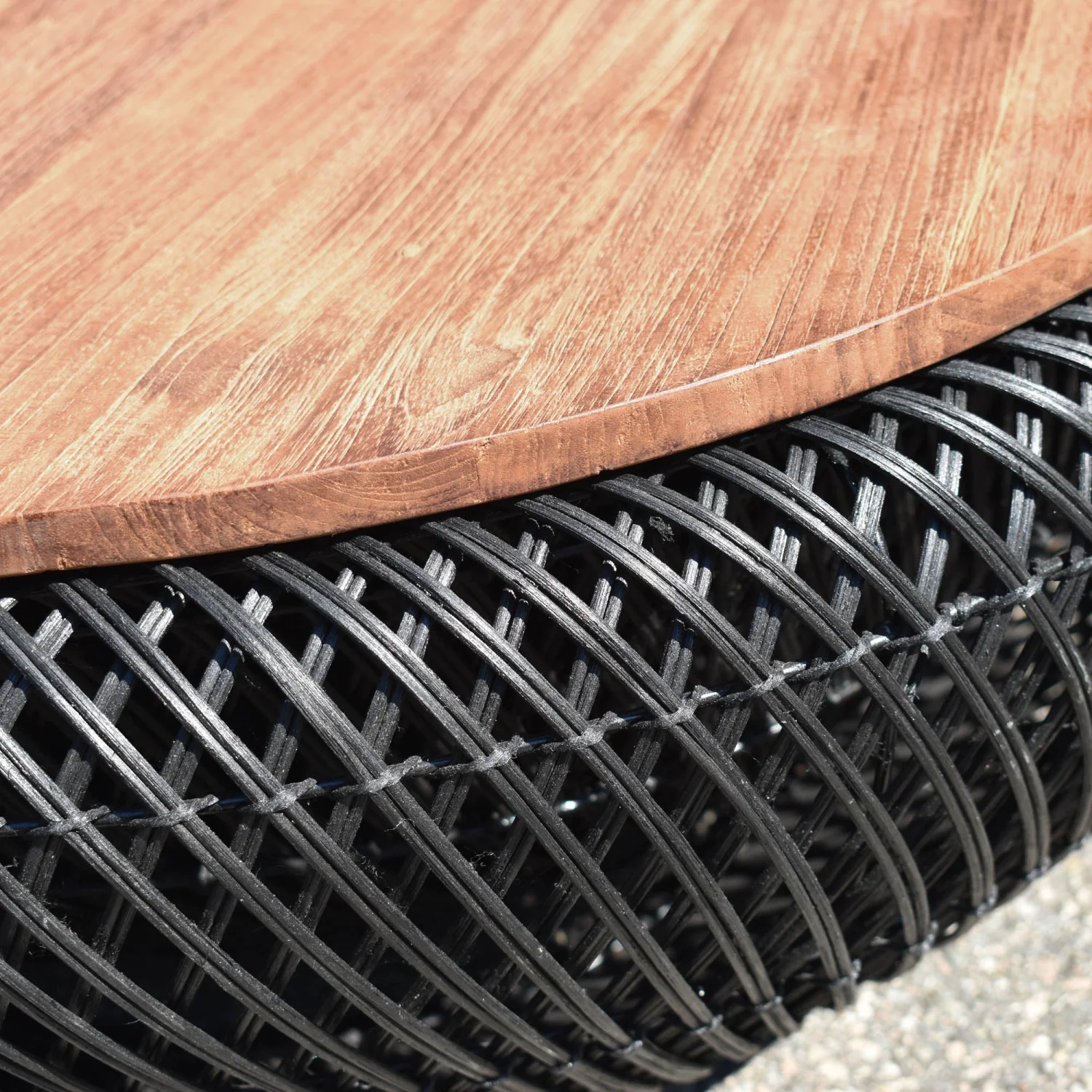 Bayan Wave Coffee Table - Black - Image 9