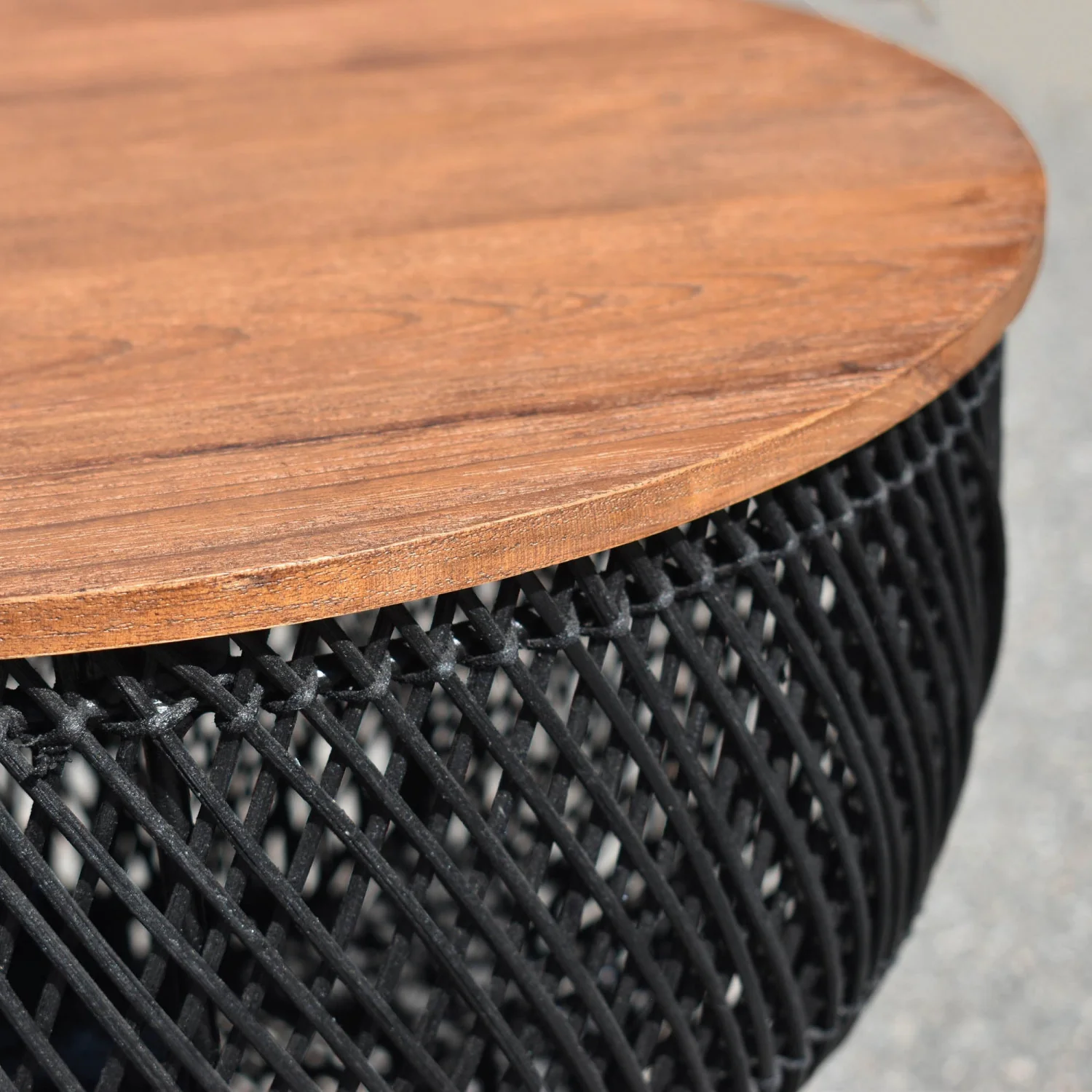 Bayan Wave Side Table - Black - Image 7