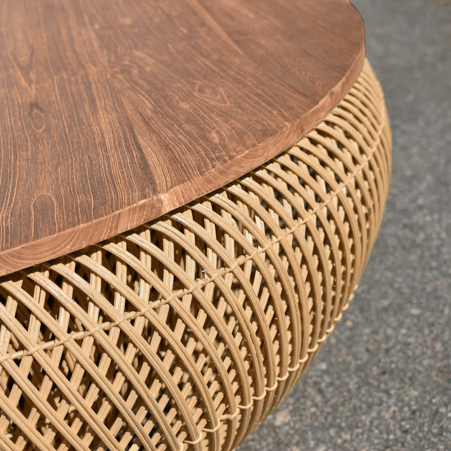Bayan Wave Side Table - Natural - Image 5
