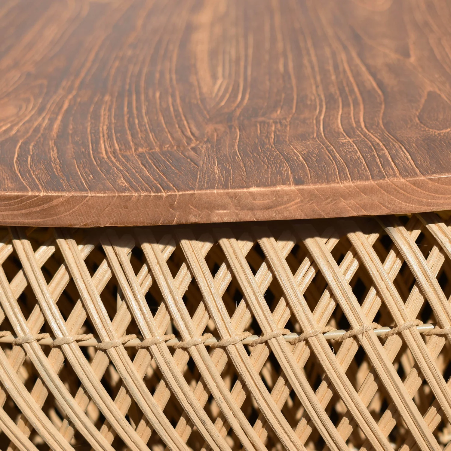 Bayan Wave Side Table - Natural - Image 6