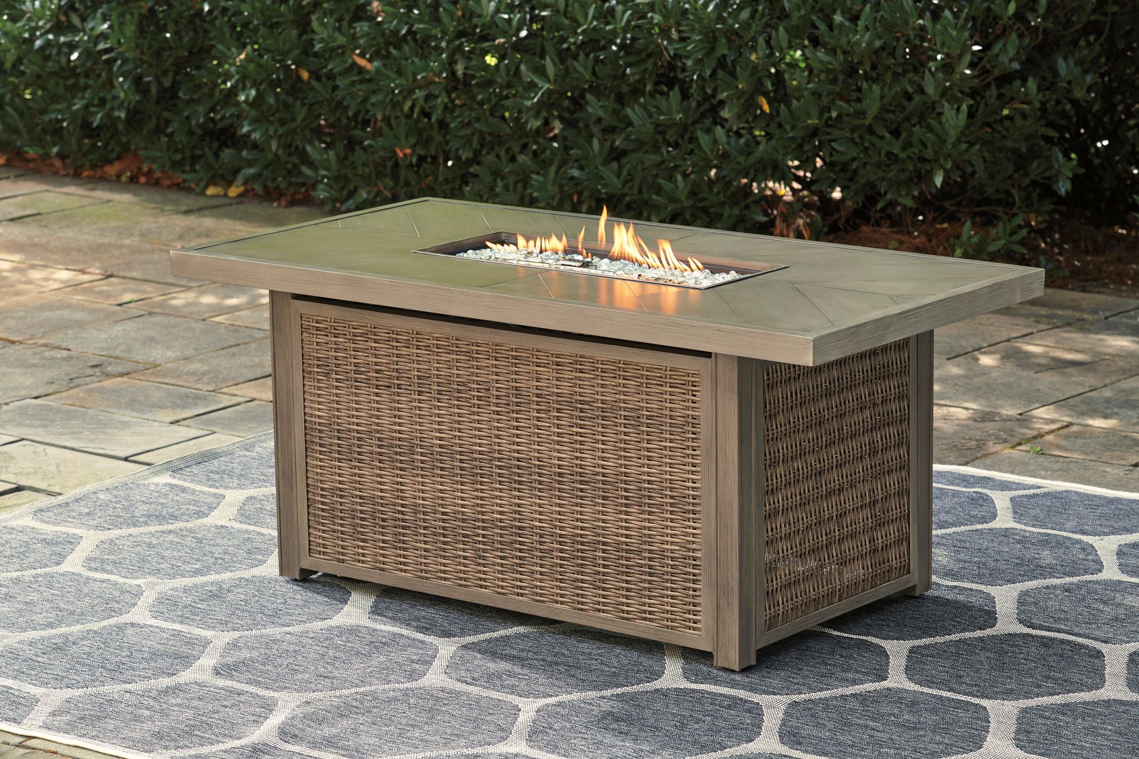 Beachcroft - Outdoor Fire Pit Table - Brown - Image 3