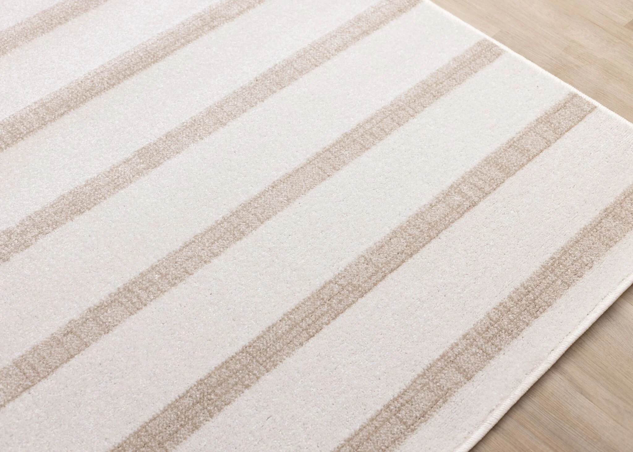 Beachwood Stripes 5'3" x 7'7" Striped Area Rug - Cream - Image 3