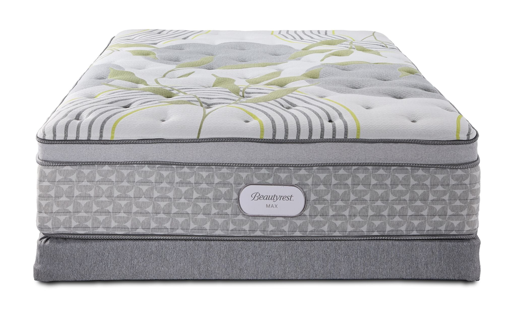Beautyrest Max Glow Euro Top Medium Queen Mattress and Low Profile Boxspring Set - Image 2